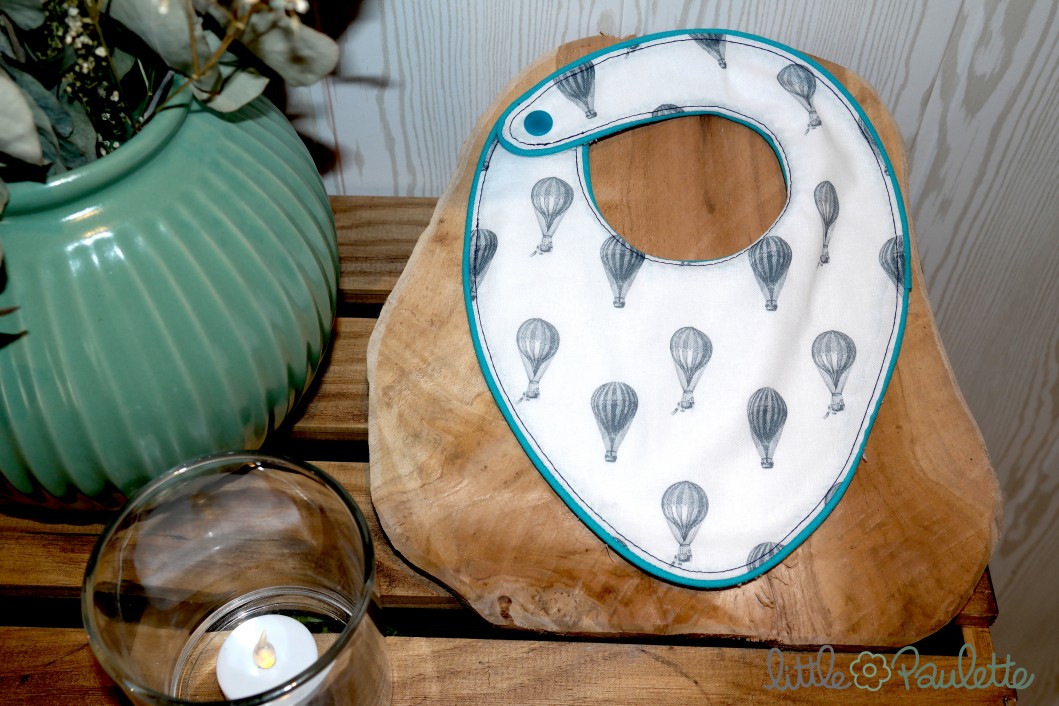 Bavoir bandana montgolfières