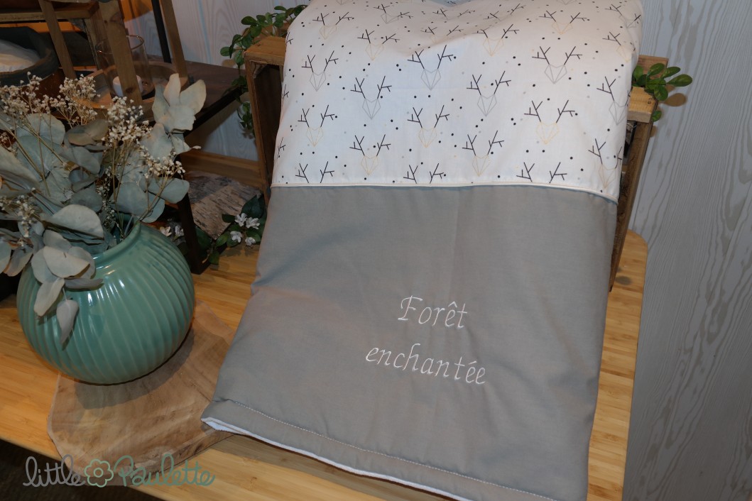 Couverture pour bébé en polaire chaude - Forêt enchantée