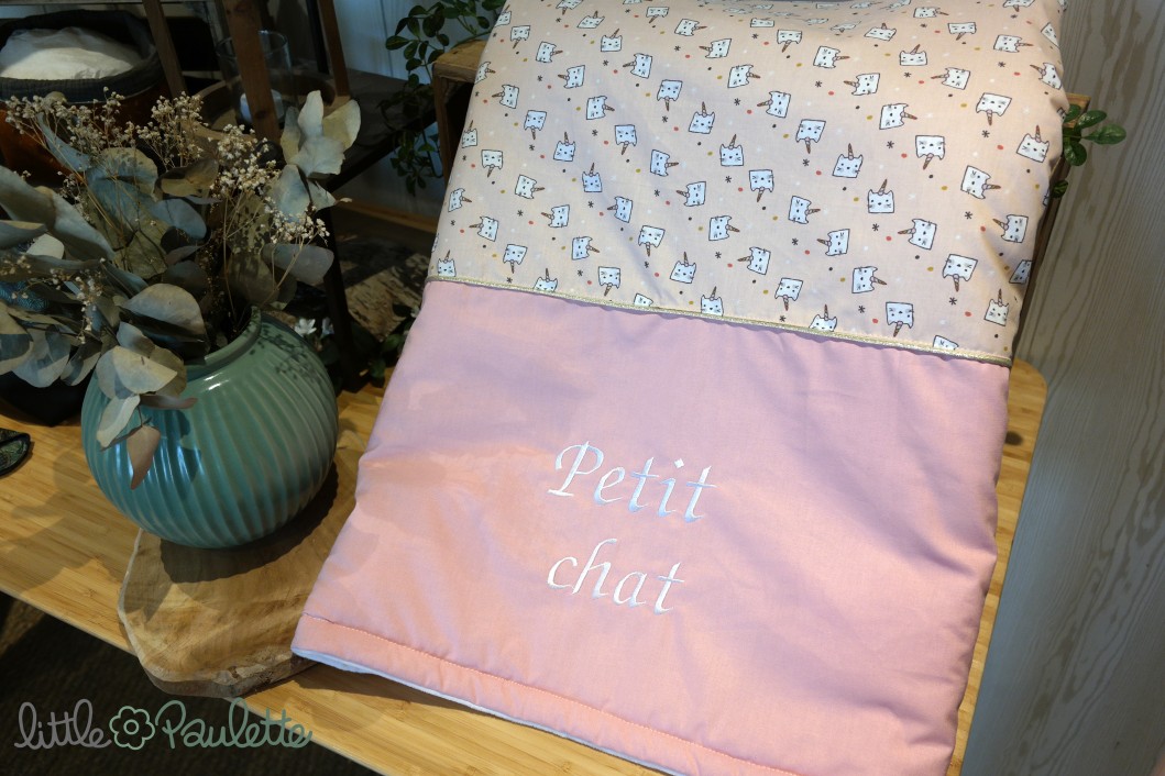 Couverture pour bébé en polaire chaude - Petit Chat