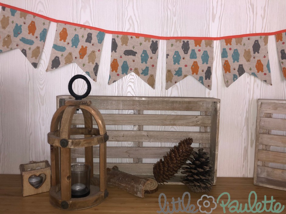 Guirlande de fanions - Ours