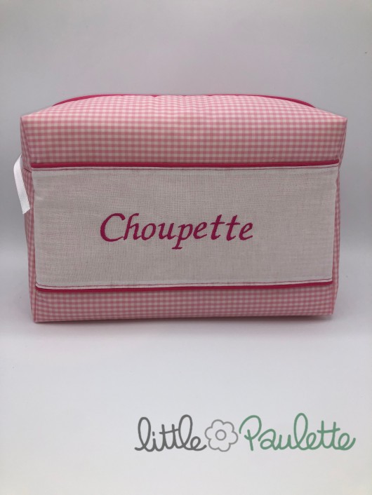 Trousse de toilette brodée - Choupette